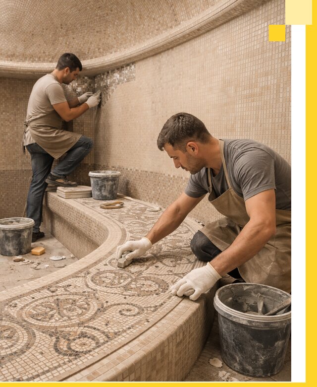 Плитка для хамама в Набережных Челнах, укладка, подбор и поставка