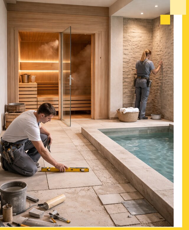 Комплексный дизайн и отделка интерьеров SPA под ключ в Набережных Челнах